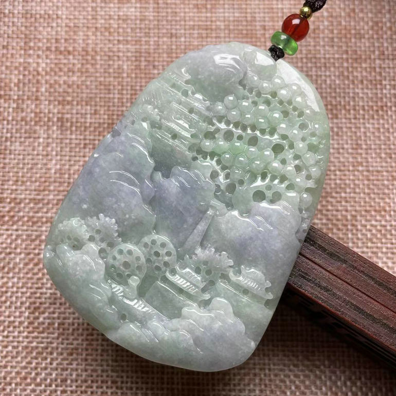 瑞善钰藝坊缅甸翡翠吊坠吊坠