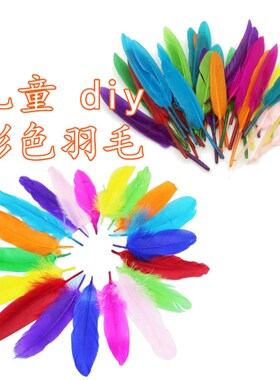 幼儿园手工diy羽毛环创材料