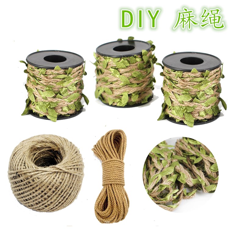 幼儿园树叶麻绳森系手工diy挂绳装饰麻线草绳藤条清新绿叶吊饰在类目 居家布艺, 缝纫DIY材料、工具及成品, 缝纫DIY配件/辅料/配饰, 绳子中 - 来自Buy2taobao.com提供专业的淘宝代购服务