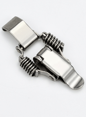 304不锈钢弹簧搭扣J109防松动可调节锁扣自动化设备门扣工业搭扣