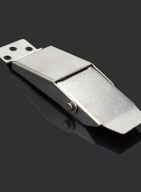 搭扣304不锈钢DK607隐藏暗装 弹簧工具箱安全带锁孔锁扣门扣搭扣