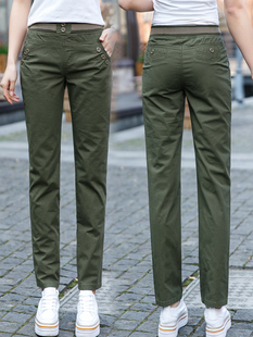 直筒百搭显瘦工装 韩版 裤 女宽松bf休闲裤 子 女裤 cec裤 春夏2023新款