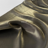 真丝丝麻薄款 面料汉服布料 超柔垂感黑金色光泽细腻亚麻棉麻时装