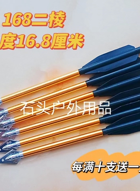 飞镖/射击/射箭类天牛五代飞镖6毫米168铝箭，6mm2羽箭猎手山猫箭