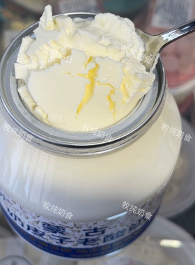 内蒙古特产赛汗苏奶皮子酸奶维聪奶皮酸奶传统低温酸奶非干噎冷萃