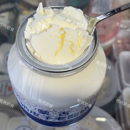 内蒙古特产赛汗苏奶皮子酸奶维聪奶皮酸奶传统低温酸奶非干噎冷萃