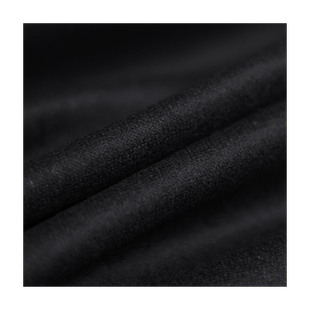 七彩之韵日本产编织黑色羊毛呢绒秋冬布料女大衣外套裤子服装面料