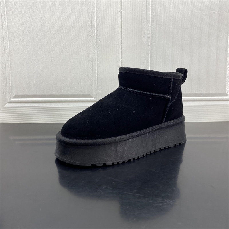 撤柜处理2023秋冬款韩版厚底雪地靴加绒加厚简约百搭防滑保暖棉靴,女鞋,时尚雪地靴,淘宝优惠券,粉丝福利购,淘宝优惠卷