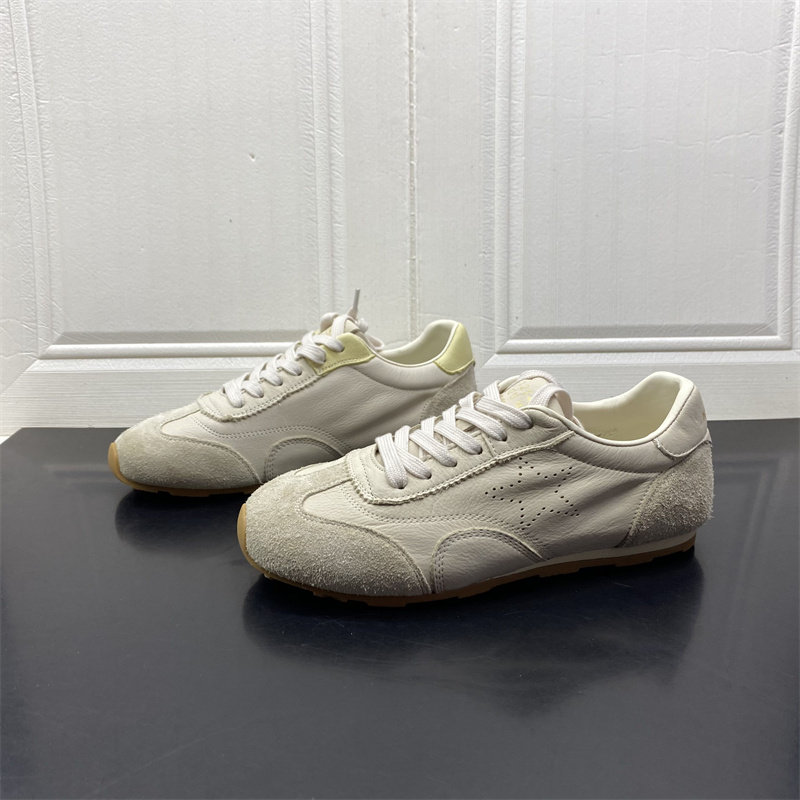 2026年春季韩版拼色德训鞋女白色系带休闲运动鞋百搭板鞋平底单鞋,女鞋,德训鞋,淘宝优惠券,粉丝福利购,淘宝优惠卷