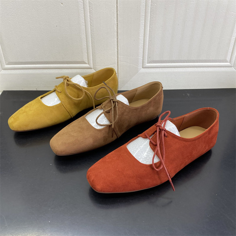 2026年春季新款复古风绒面玛丽珍鞋女系带平底百搭舒适单鞋糖果色,女鞋,玛丽珍鞋,淘宝优惠券,粉丝福利购,淘宝优惠卷