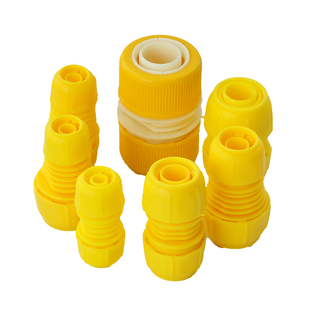 软管直接4分6分8分1寸快接水管修复快速接头耐高压牛筋橡皮管黄