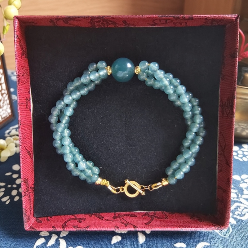 复古时尚轻奢A货手链项链4mm锁骨链生日礼物多圈手链颈链手串