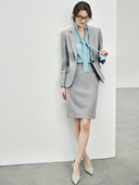 有帆 仪表加分 PLUS遮胯显瘦直筒通勤职场面试及膝小个子半身西裙