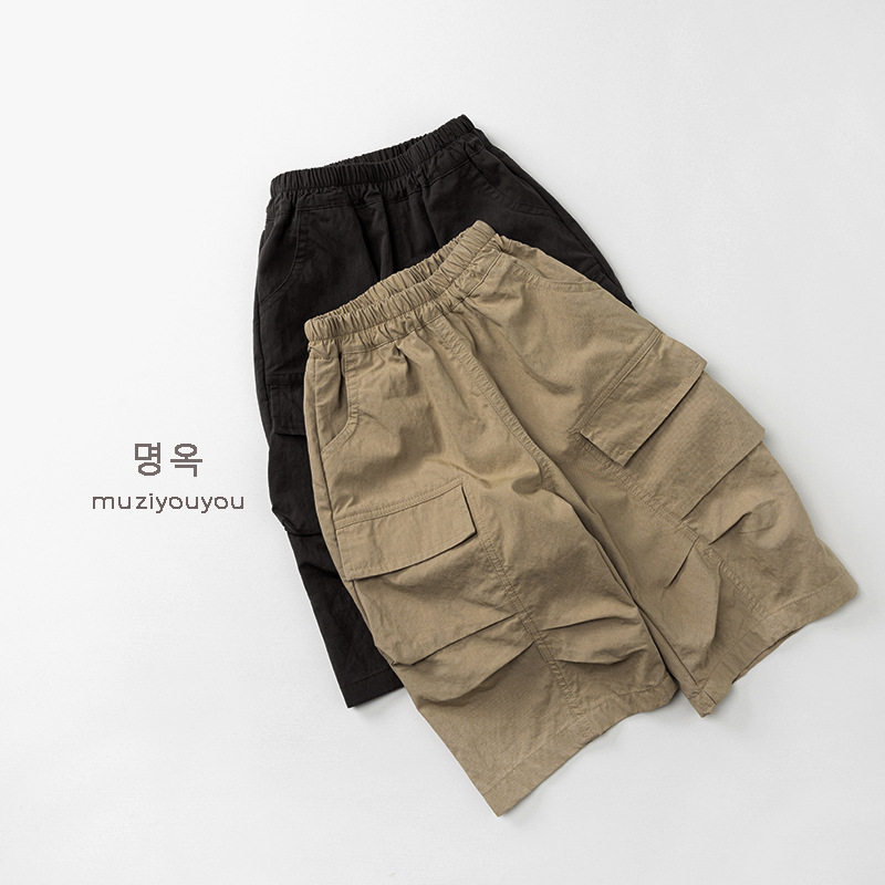 儿童休闲裤2026春夏新款男女童韩版宽松薄款工装百搭运动长裤批发