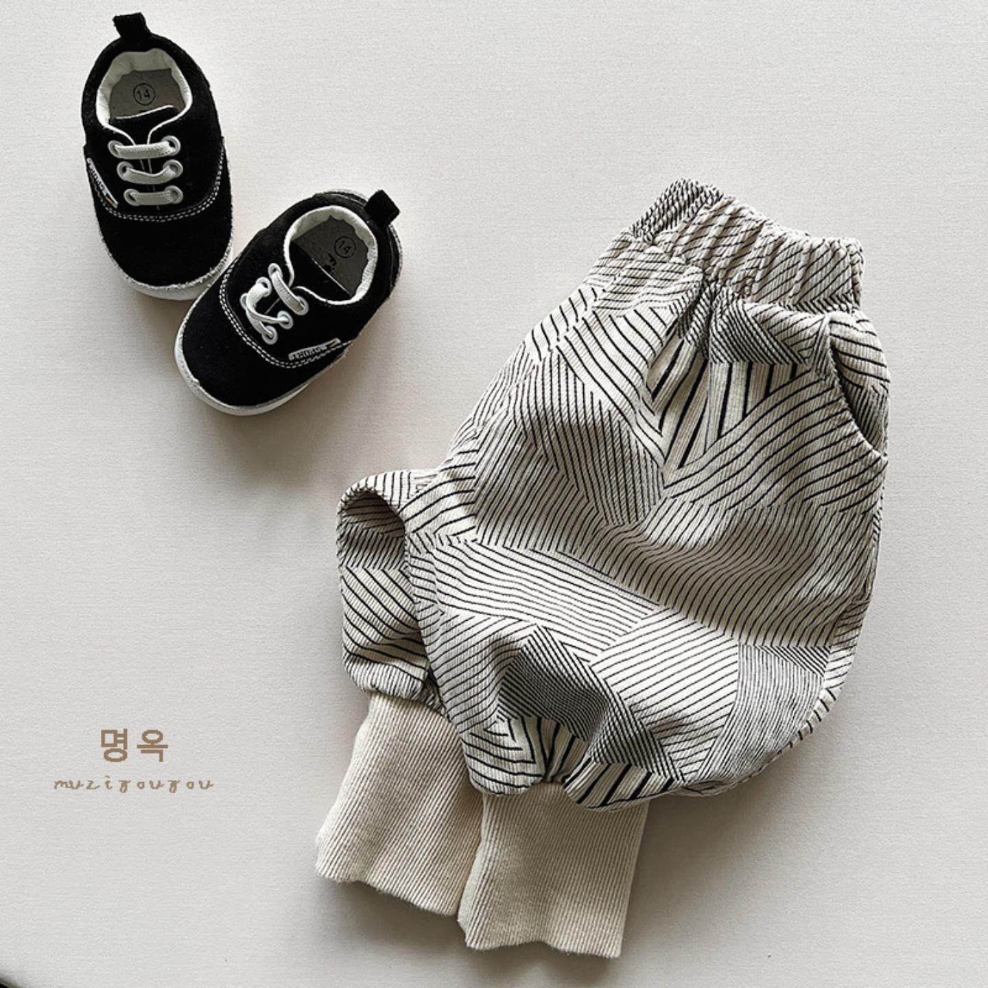 男童秋季新款中小童哈伦裤儿童休闲宽松灯芯绒裤子女童韩版潮童装