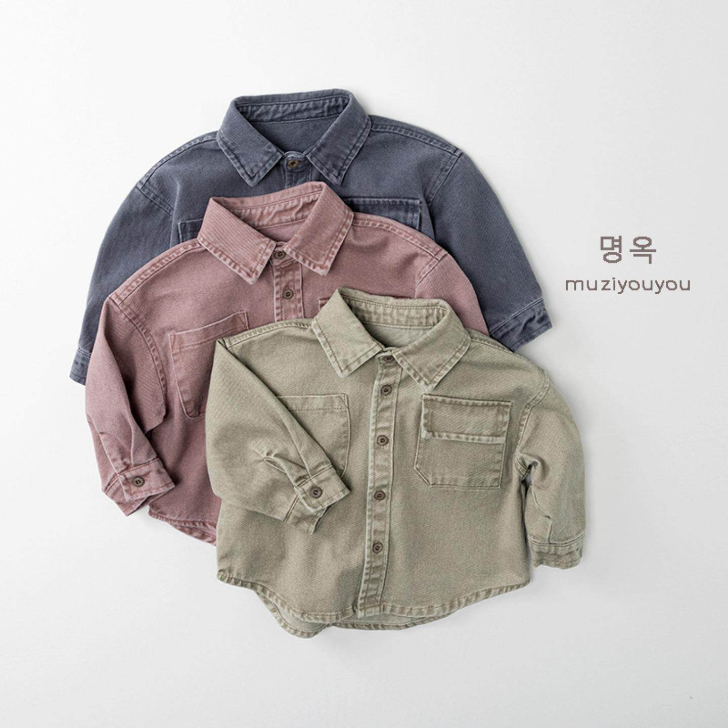 儿童长袖衬衫2025秋季新款男女童韩版宽松休闲衣服宝宝百搭上衣潮