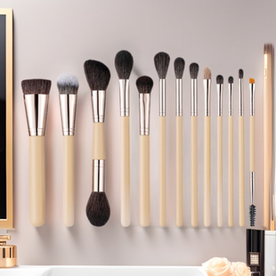 沧州13支焦糖化妆刷套装全套刷子动物毛双头散粉腮红眼影刷