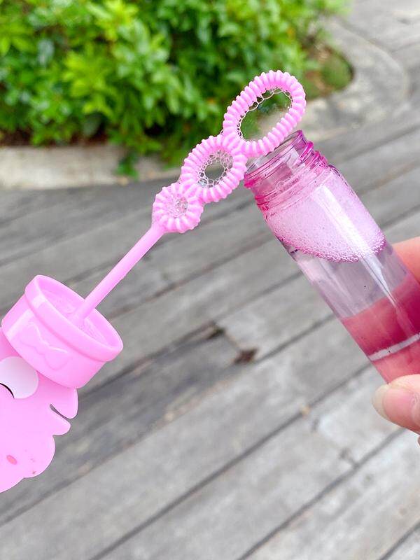 KIDS BLOW BUBBLE TOYS MINI HAND HELD BABY CHILDHOOD STALL PARK OUTDOOR CARTOON BOY GIRL BUBBLE STICK