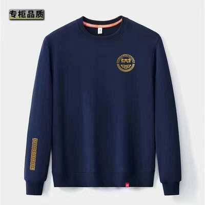 法国大公鸡卫衣男2025常规秋冬中国风国潮ins 圆领大码高级感长袖