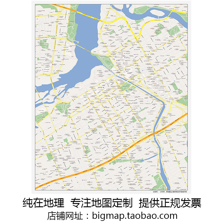加拿大渥太华ottawa市区地图 移民外贸旅游公司旅行社街道贴图