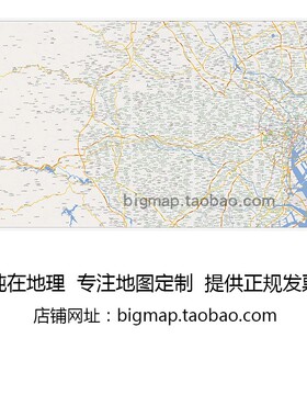 日本东京都地图 路线定制移民留学外贸旅游行社公司街道贴图