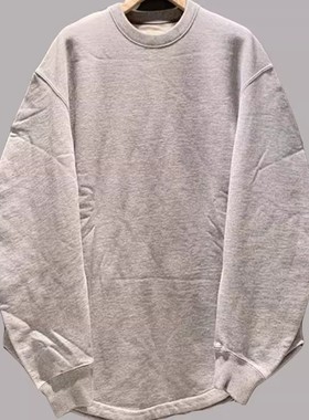 西山好牛BESMS SSZ宽松水洗加厚保暖长袖日系圆领卫衣余文乐同款