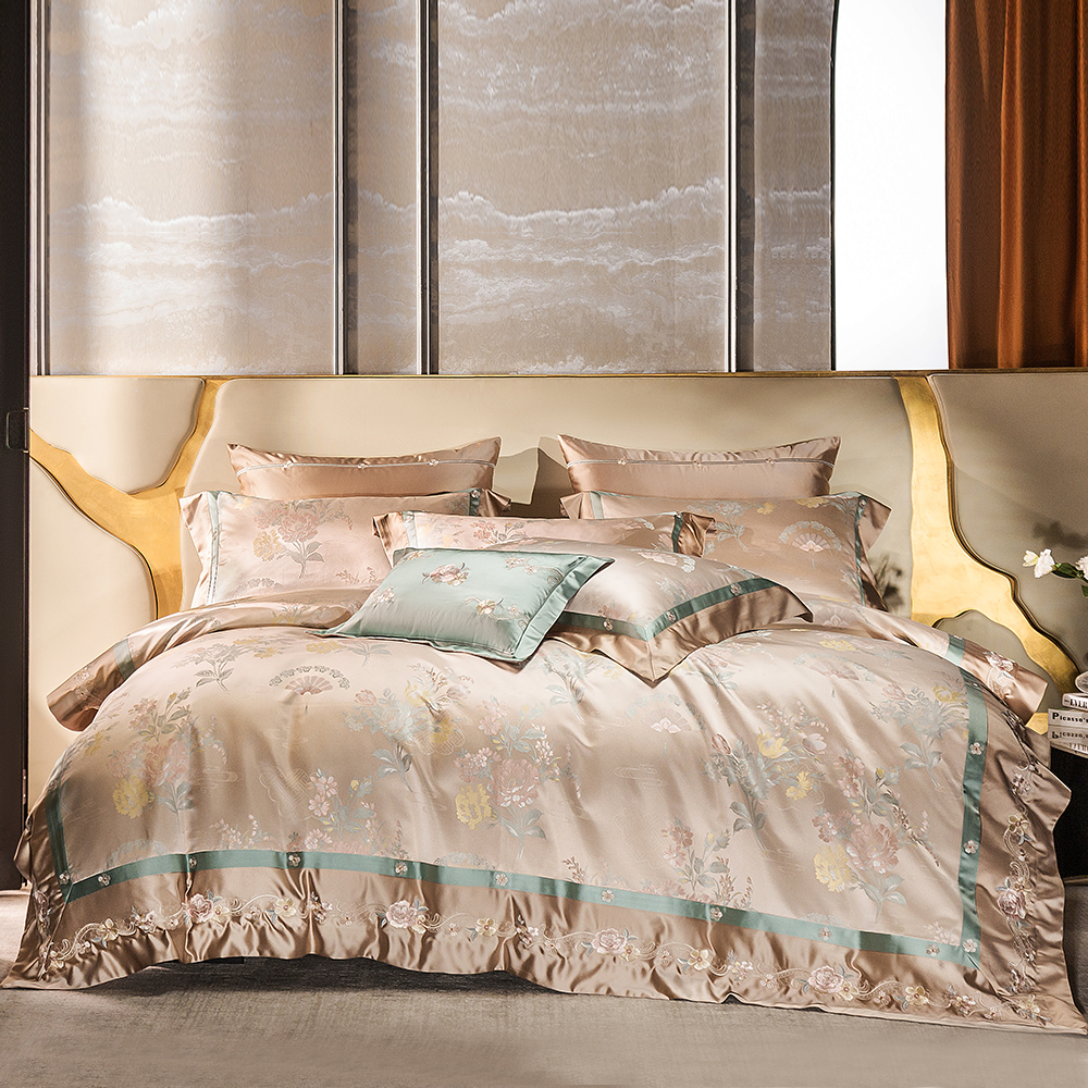 欧式高档140支全棉纯棉四件套