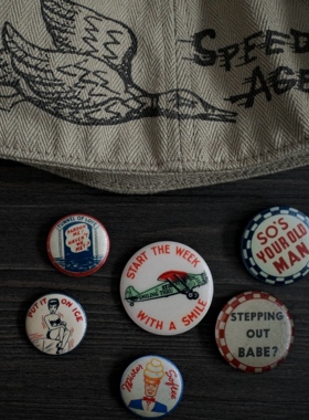 Bardoc 30s-50s Vintage Pinback【售罄欣赏】胸针徽章别针马口铁