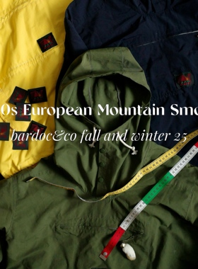 Bardoc 25FW 70s EUR Mountain Smock复古套头山系登山罩衫男女款