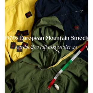 EUR 70s Mountain Smock复古套头山系登山罩衫 Bardoc 男女款 25FW