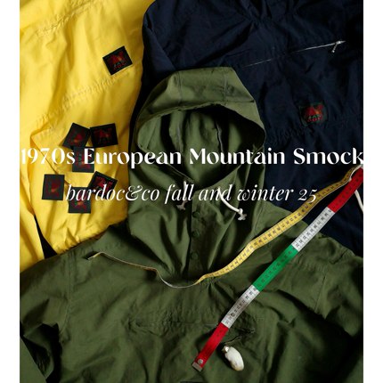 Bardoc 25FW 70s EUR Mountain Smock复古套头山系登山罩衫男女款