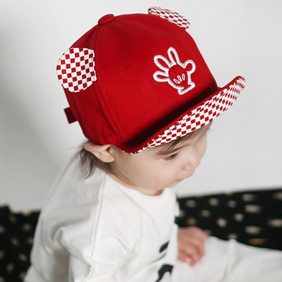 春夏季韩版纯棉男女1-2-3帽子