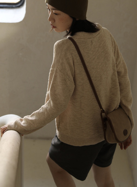 WINNOW复古百搭斜挎包简约时尚单肩马鞍包