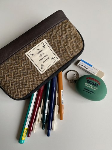 winnow文具包大容量复古格子