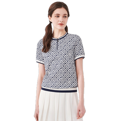印花设计上衣梵思诺休闲百搭