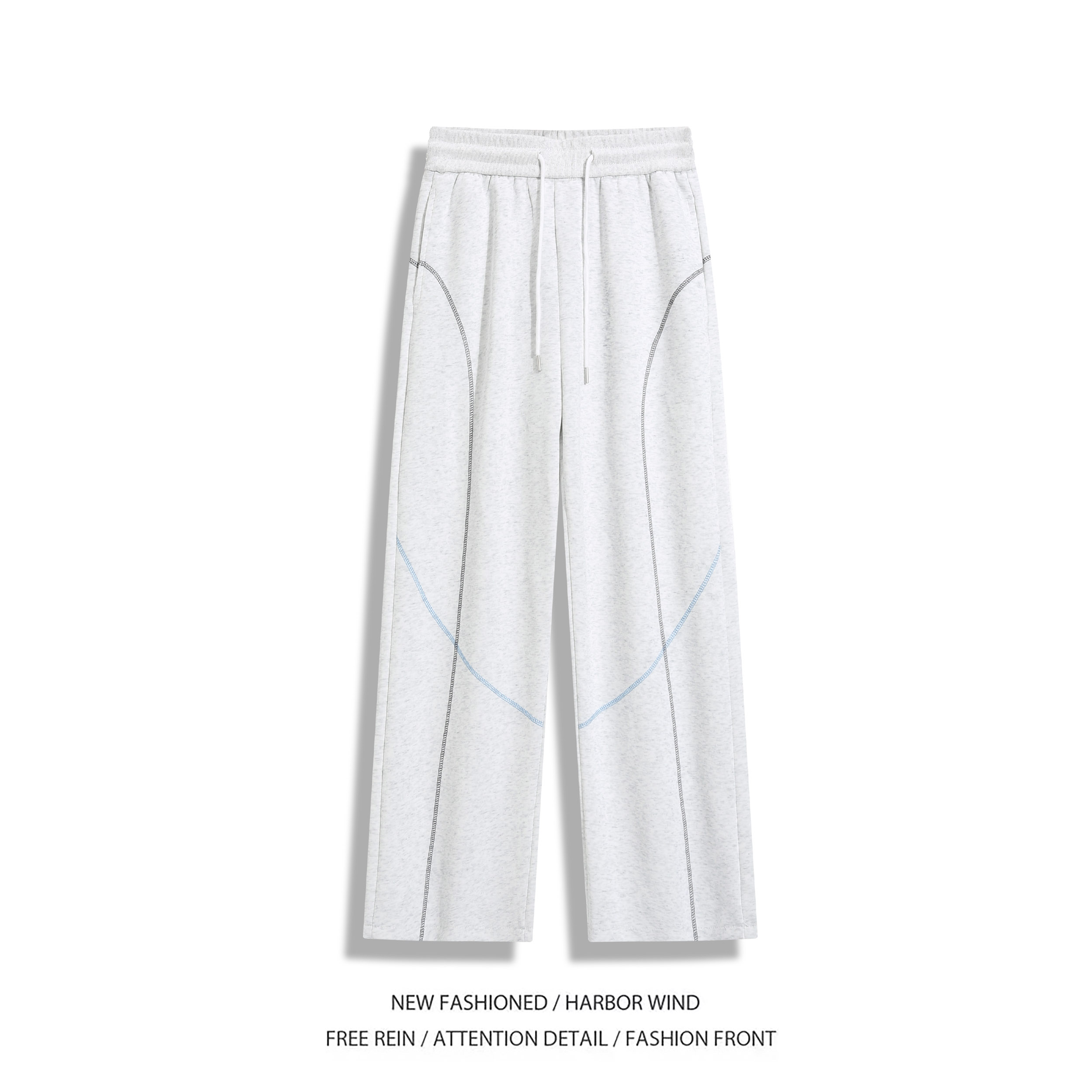 拉夏贝尔美式高街哈苏线弯刀卫裤