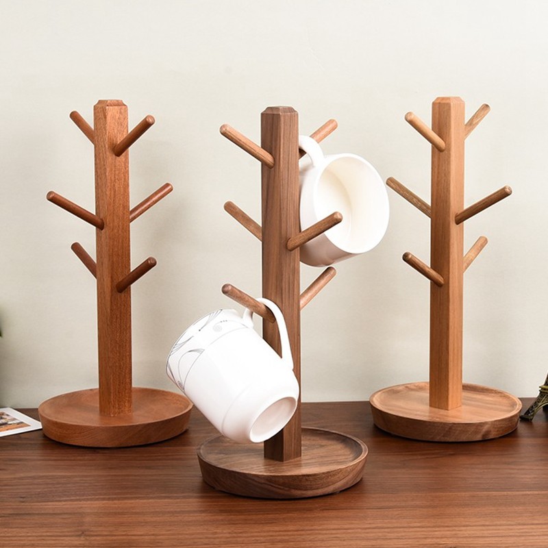 钥匙收纳摆件家用咖啡茶杯架高级感轻奢马克水杯架子置物架实木,家居饰品,桌面摆件,淘宝优惠券,粉丝福利购,淘宝优惠卷