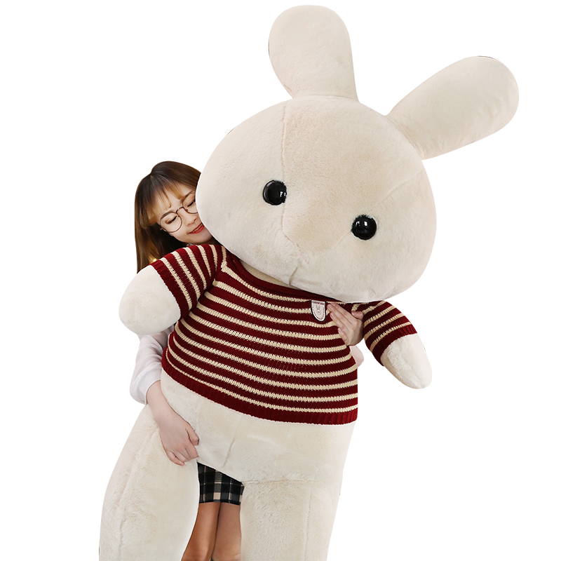 兔子公仔穿衣抱枕女孩毛绒玩具