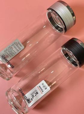 明霞3399单层玻璃水杯定制广告小礼品杯子印logo开业活动订制茶杯