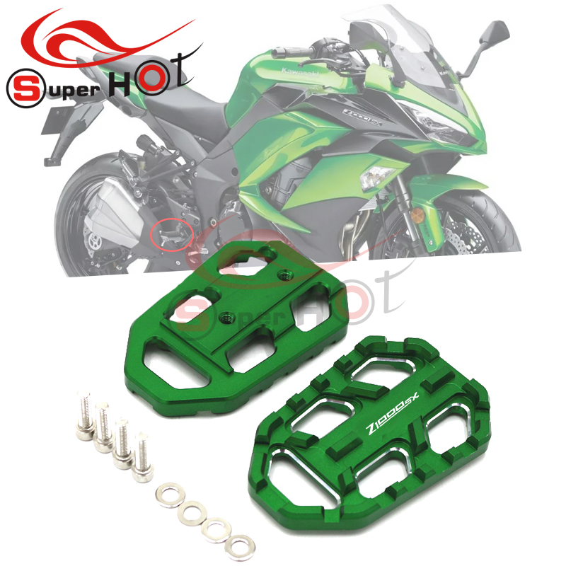 适用川崎 Z1000SX 2011-2019年改装前脚踏加大脚踏板防滑加宽座板