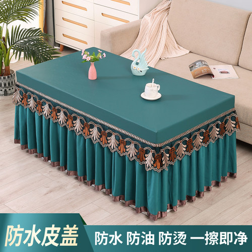 新款薄款夏季电炉罩烤火套茶几罩全包家用防尘罩长方形烤火桌子罩