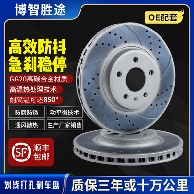 适配吉普Jeep指南者自由光自由侠牧马人大切诺基指挥官高碳刹车盘