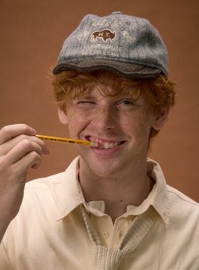 化学制品 牧场毛呢短檐棒球帽 C1_DGY_GRY/CFE_CAP