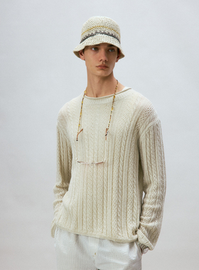 化学制品 马里布海滩圆领针织薄衫  K2_KHI_KNIT