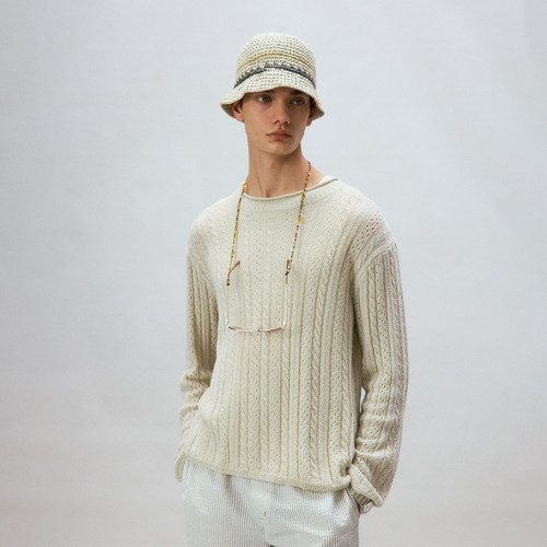 化学制品 马里布海滩圆领针织薄衫  K2_KHI_KNIT