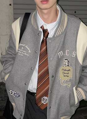 化学制品 午夜学院 常青藤棒球夹克 J2_NVY_VARSITYJACKET