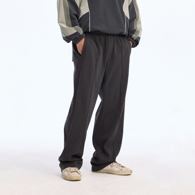 化学制品 体面的日系灰色罗纹西裤 P4_DGY_RIBPANTS_385G