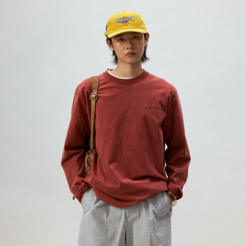 化学制品 中古感基础长袖T恤  T3_BLK_LONGSLEEVES_230G