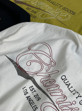 化学制品 Quality Goods短袖T恤  T2_BLK_TSHIRT_220G