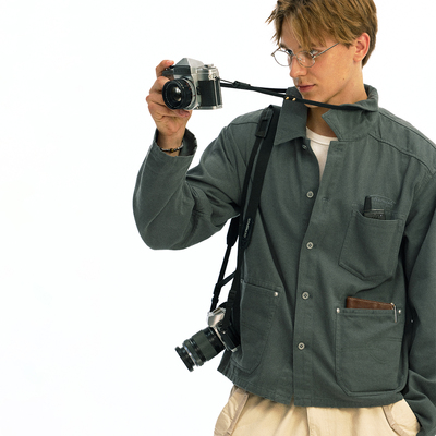 化学制品 车库工装短衬衫夹克 J6_GRY_WORKJACKET